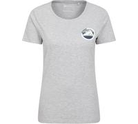 Mountain Warehouse Lake District Printed Womens T-Shirt - Grey - Grey - Size: 10