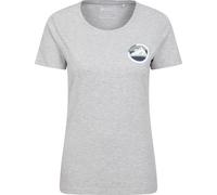 Mountain Warehouse Lake District Printed Womens T-Shirt - Grey - Grey - Size: 14