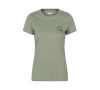 Mountain Warehouse Lake District Printed Womens T-Shirt - Lightweight, Spring & Summer Hiking & Outdoors Khaki 16