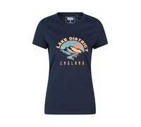 Mountain Warehouse Lake District Printed Womens T-Shirt - Lightweight, Spring & Summer Hiking & Outdoors Navy 14