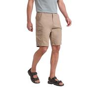 Mountain Warehouse Lakeside Mens Shorts - 100% Durable Twill Cotton Cargo Shorts, Durable Shorts, 6 Pockets - Spring Summer, Walking, Running, Hiking & Camping Beige Men's W32