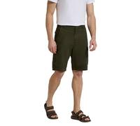 Mountain Warehouse Lakeside Mens Shorts - 100% Durable Twill Cotton Cargo Shorts, Durable Shorts, 6 Pockets - for Walking, Running, Hiking & Camping Khaki Men's W32