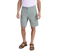 Mountain Warehouse Lakeside Mens Shorts - 100% Durable Twill Cotton Cargo Shorts, Durable Shorts, 6 Pockets - for Walking, Running, Hiking & Camping Green Men's W34