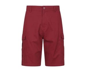 Mountain Warehouse Lakeside Mens Shorts - 100% Durable Twill Cotton Cargo Shorts, Durable Shorts, 6 Pockets - Spring Summer, Walking, Running, Hiking & Camping Burgundy Men's W40
