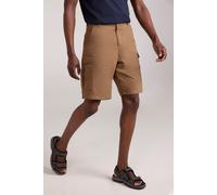 Mountain Warehouse 'Lakeside' Mens Twill Cotton Cargo Shorts With Multiple Pockets Brown - Size 44 inch