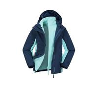 Mountain Warehouse Lightning 3 in 1 Kids Waterproof Jacket - Navy - Navy - Size: 5-6y