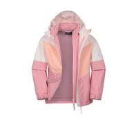 Mountain Warehouse Lightning 3 in 1 Kids Rain Jacket | Boys & Girls Waterproof Triclimate Coat with Warm Inner Fleece, Taped Seams & Detachable Hood for Warmth, For Winter, Walking