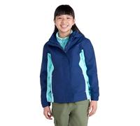 Mountain Warehouse Lightning 3 in 1 Kids Waterproof Jacket - Taped Seams Triclimate Jacket, Detachable Hood, Inner Fleece Kids Coat - For Walking, Hiking Blue (01) Kids Size 7-8 Years