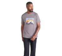 Mountain Warehouse Men's T-Shirt Linear Mountain Print Lightweight Top