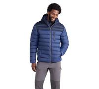 Mountain Warehouse Link Mens Padded Jacket - Showerproof, Lightweight & Warm Puffer Coat with Lots Of Pocket - Ideal For Cold & Wet Weather Dark Blue 4XL