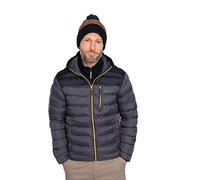 Mountain Warehouse Link Mens Padded Jacket - Showerproof, Lightweight & Warm Puffer Coat with Lots Of Pocket - Ideal For Cold & Wet Weather Grey 2XL