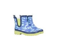 Mountain Warehouse Lolly Kids Rubber Chelsea Wellies - Waterproof Boots with Deep Lugs & EVA Midsole, Easy To Clean Shoes - Spring, Summer, Outdoors & Walking Blue Kids Shoe Size 13
