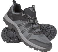 Mountain Warehouse Lomond Mens Outdoor Walking Shoe - Comfortable Sneakers, Breathable Mesh Lining, EVA Cushion - Spring, Summer, Hiking, Outdoors & Trekking Black (Lomond) Adult Shoe Size 13