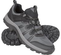 Mountain Warehouse Lomond Mens Outdoor Walking Shoe - Comfortable Sneakers, Breathable Mesh Lining, EVA Cushion - Spring, Summer, Hiking, Outdoors & Trekking Black (Lomond) Adult Shoe Size 9