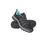 Mountain Warehouse Lomond Womens Outdoor Walking Shoes - Lightweight & Durable Footwear, Breathable, Mesh Lining - Spring Summer, Travelling, Hiking Black (Lomond) Adult Shoe Size 5