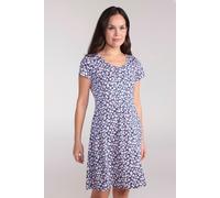Mountain Warehouse 'Lora' Womens Skater Dress Cotton Jersey Everyday Summer Outfit Grey - Size 10 UK
