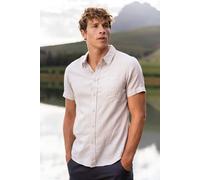 Mountain Warehouse Lowe Mens Cotton-Linen Shirt - Beige - Beige - Size: 3XL