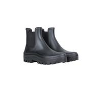 Mountain Warehouse 'Lynx' Womens Chelsea Wellies Waterproof Chunky Sole Ankle Length Rain Boots Black - Size UK 4