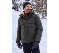 Mountain Warehouse Manta Mens Borg Lined Padded Jacket - Green - Green - Size: 4XL