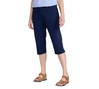 Mountain Warehouse Marina Women's Capris - Lightweight & Comfortable Fit Pants with UV Protect Max - Spring Summer, Beach, Walking, Hiking & Outdoors Navy Women's Size 12