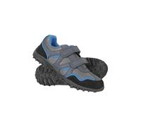 Mountain Warehouse Mars Kids Non Marking Shoes - Lightweight, Breathable, Comfortable, Hook & Loop Straps, Boys & Girls - for Spring Summer & Outdoors Navy Kids Shoe Size 5