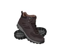 Mountain Warehouse McLeod Mens Hiking Boots - Durable, Breathable Walking Shoes, Sturdy Grip, EVA Cushioning, Mesh Lining - For Spring Summer, Travelling, Camping, Hiking Dark Brown Adult Shoe Size 10