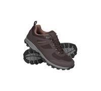 Mountain Warehouse McLeod Mens Shoes - Lightweight All Season Shoes, Durable Walking Shoes, Breathable Hiking Shoes, Mesh Lining Running Shoes - for Travelling, Camping Dark Brown Adult Shoe Size 7