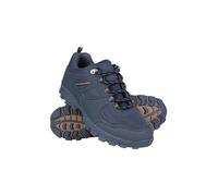 Mountain Warehouse McLeod Mens Shoes - Lightweight All Season, Durable Walking, Breathable Hiking, Mesh Lining Running - for Travelling, Camping, Navy, Adult Size 6