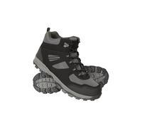 Mountain Warehouse McLeod Wide Fit Mens Hiking Boots - Durable, Breathable Walking Shoes, Sturdy Grip, EVA Cushioning, Mesh Lining - Spring Summer, Travelling, Camping Black Adult Shoe Size 11
