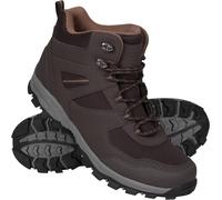 Mountain Warehouse McLeod Mens Hiking Boots - Durable, Breathable Walking Shoes, Sturdy Grip, EVA Cushioning, Mesh Lining - For Spring Summer, Travelling, Camping, Hiking Dark Brown Adult Shoe Size 10