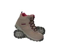 Mountain Warehouse Mcleod Womens Comfortable Boots - Breathable, Durable, Padded & Lightweight Walking Shoes - For Spring Summer, Trekking & Travelling Light Brown Adult Shoe Size 8