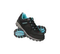 Mountain Warehouse McLeod Wide Fit Womens Walking Shoes - Lightweight, Breathable, Warm, Sturdy Grip, Rubber Outsole - Spring Summer, Travelling, Hiking Charcoal Adult Shoe Size 9