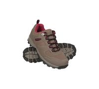 Mountain Warehouse 'McLeod' WoMens Walking Shoes with Deep Lugs Mesh Lined Hiking Footwear Brown - Size UK 4