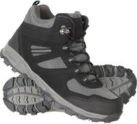 Mountain Warehouse Mcleod Womens Wide Fit Walking Boots - Breathable & Durable Shoes, Padded & Lightweight Footwear - Spring Summer, Trekking & Travelling Jet Black Adult Shoe Size 7