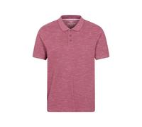Mountain Warehouse Dawnay Pique Slub Textured Mens Polo Shirt - Burgundy - Burgundy - Size: M