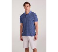 Mountain Warehouse Dawnay Pique Slub Textured Mens Polo Shirt - Comfy T-Shirt with a Relaxed fit, Short Sleeves & 2 Buttons - Spring Summer, Outdoors & Walking Corn Blue M