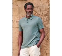 Mountain Warehouse Men Dawnay Pique Slub Textured Polo Cotton Casual Summer Tee