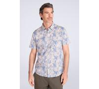 Mountain Warehouse Tropical Printed Mens Short Sleeved Shirt - Blue - Blue - Size: XXL