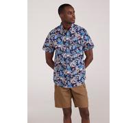Mountain Warehouse Mens 100% Cotton Shirt Tropical Printed Short Sleeved