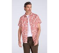 Mountain Warehouse Tropical Printed Mens Short Sleeved Shirt - Lightweight, Easy Care, Casual Wear - for Spring Summer, Camping, Travelling Rust XL