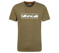 Mountain Warehouse Mens 3 Peaks Organic Cotton T-Shirt - Green - XXS - Green