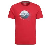 Mountain Warehouse Mens Adventure Begins Organic Cotton T-Shirt - Red - XS - Red