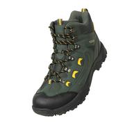 Mountain Warehouse Men's Adventurer Waterproof Hiking Boots - Green - 11 UK - Green - 100% Synthetic