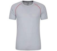 Mountain Warehouse Mens Aero II Short-Sleeved T-Shirt - Light Grey