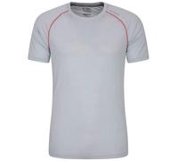 Mountain Warehouse Mens Aero II Short-Sleeved T-Shirt - Light Grey - Light Grey - XL