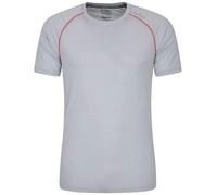 Mountain Warehouse Mens Aero II Short-Sleeved T-Shirt - Light Grey - Light Grey - XXL