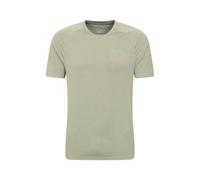 Mountain Warehouse Mens Agra Melange T-Shirt - Khaki Green - 3XL - Khaki Green - 88% Polyester/12% Elastane