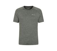 Mountain Warehouse Mens Agra Striped IsoCool T-Shirt - Dark Khaki - Dark Khaki - XS