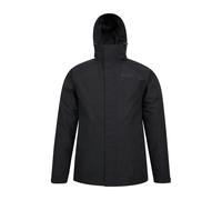 Mountain Warehouse Mens Alaskan 3 In 1 Waterproof Jacket - Black - XS - Black - 100% Polyester