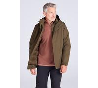 Mountain Warehouse Alaskan Mens 3-in-1 Waterproof Jacket - Green - Green - Size: XL